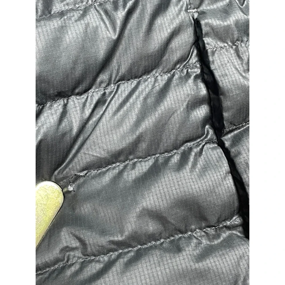 Uniqlo Puffer Jacket Kids 150 Gray Lightweight Packable Full Zip Quilted Coat